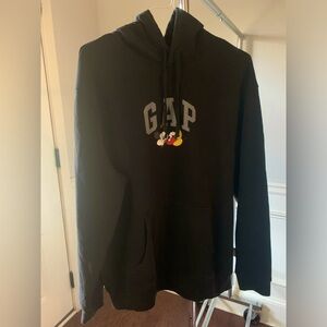 NWOT GAP x Disney Black Hoodie with Mickey Mouse Design